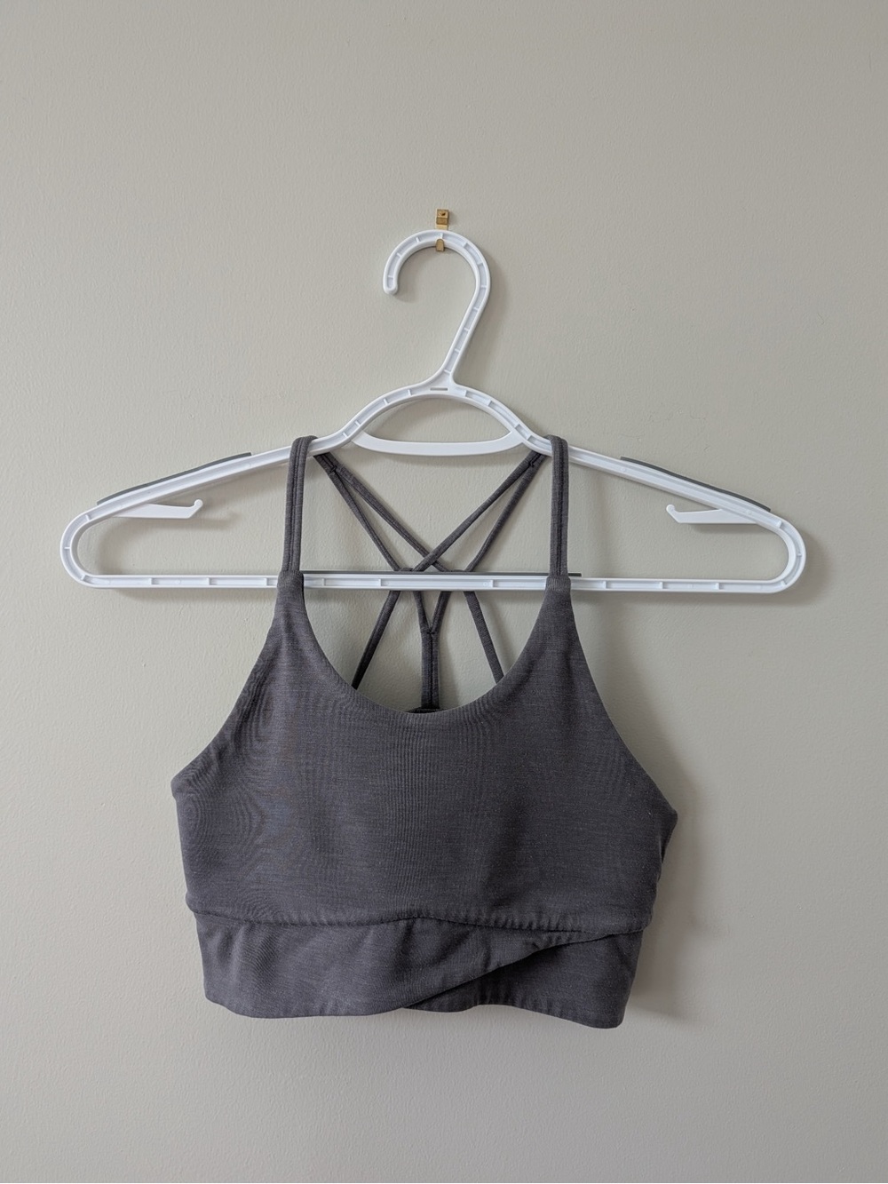 Nike Charcoal Gray Strappy Sports Bralette